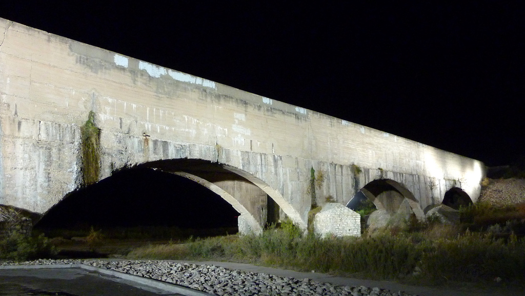 Pecos River Flume at Night by Peter Radunzel - Visit Carlsbad New Mexico